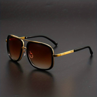 Stylish unisex sunglasses with an elegant finish – SunEdge Flair-Brown-State of Style