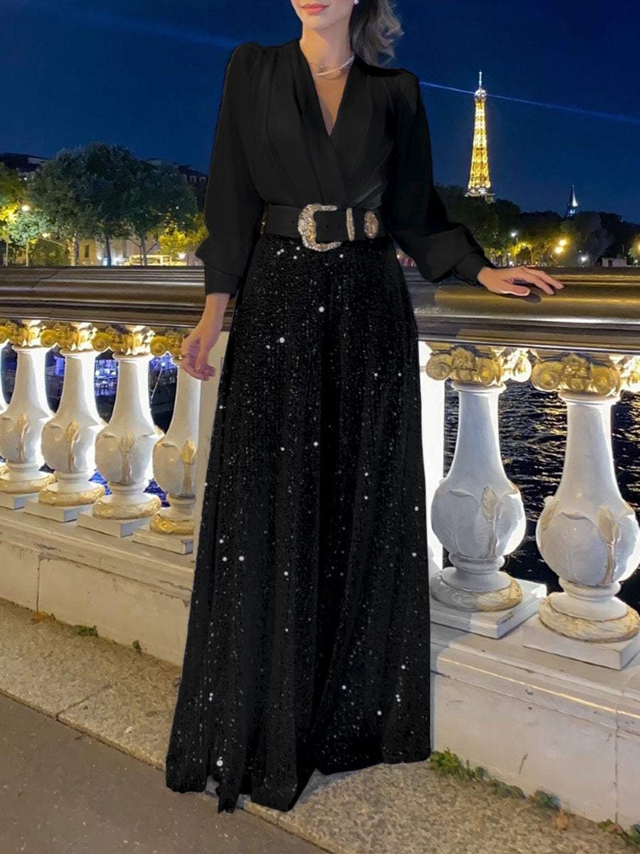Stylish V-Neck Women's Dress for Every Occasion - Elisa-State of Style