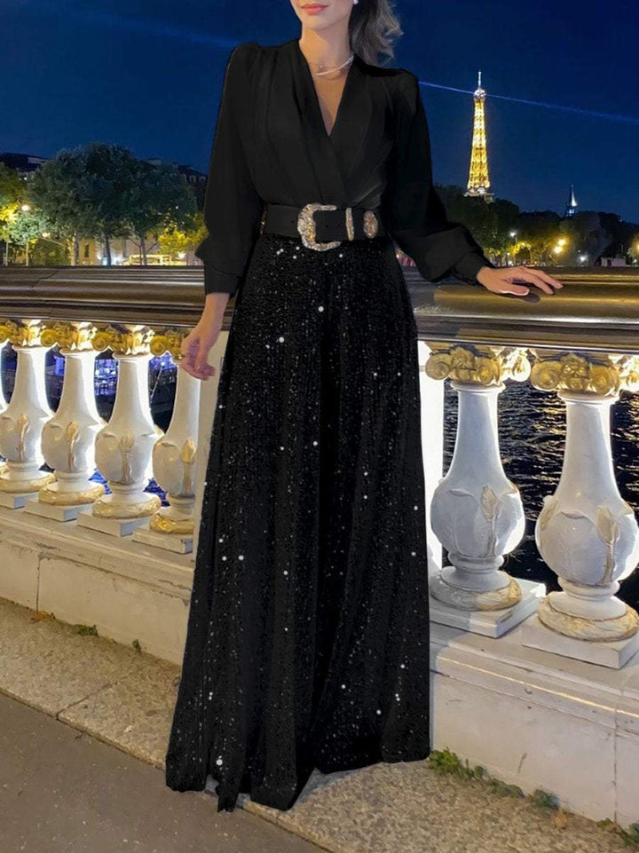 Stylish V-Neck Women's Dress for Every Occasion - Elisa-State of Style