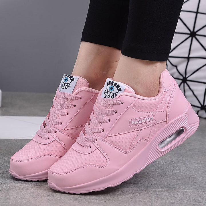 Stylish Vegan Leather Women's Sneakers - Valencia-Pink-2.5-State of Style