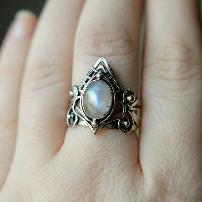 Stylish Vintage Moonstone Ring - Clara-51mm-State of Style