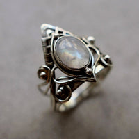 Stylish Vintage Moonstone Ring - Clara-51mm-State of Style