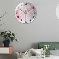 Stylish Wall Clock with Marble Texture - MarbleTime-Green-State of Style