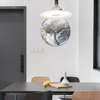 Stylish Wall Clock with Marble Texture - MarbleTime-Green-State of Style