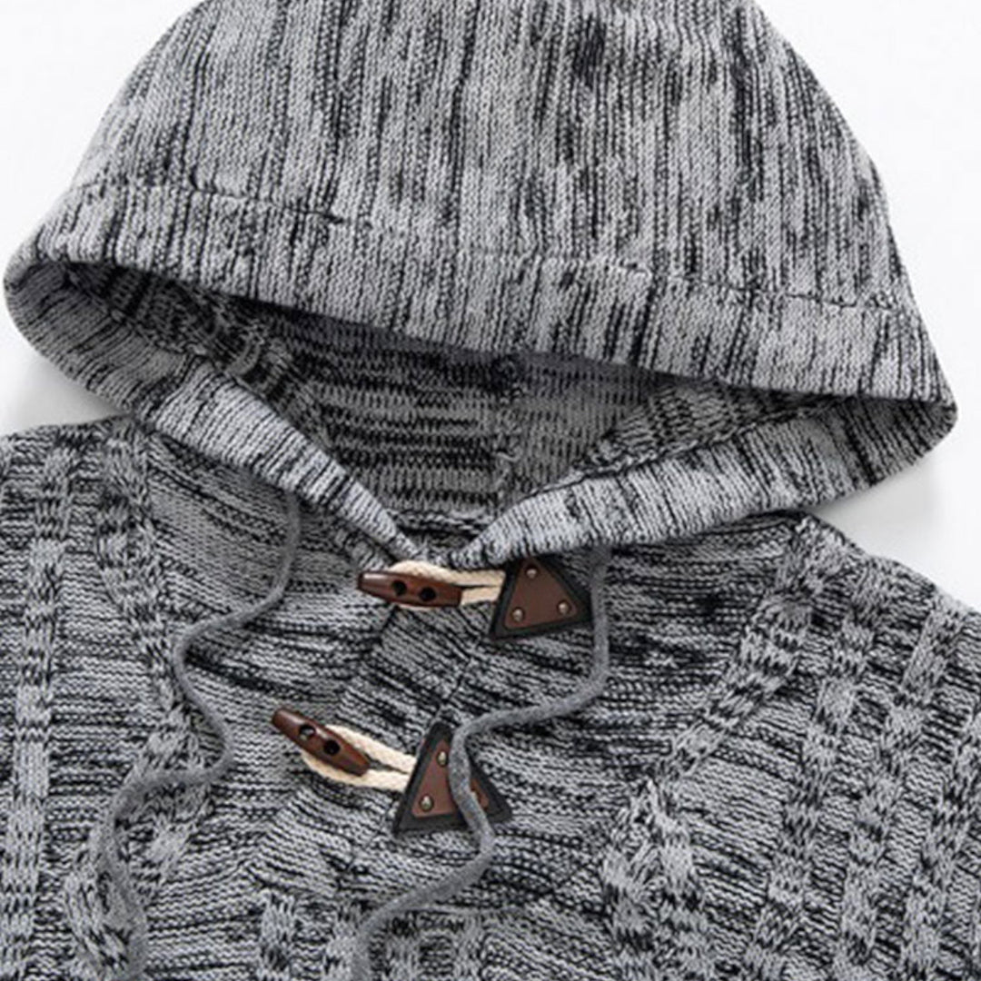 Stylish Warm Fleece Hoodie for Men - AlpineTrail-Brown-S-State of Style