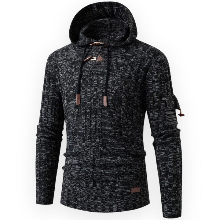 Stylish Warm Fleece Hoodie for Men - AlpineTrail-Dark grey-S-State of Style