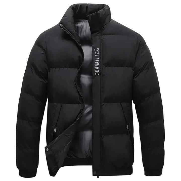 Stylish Warm Men's Winter Coat - Arvid-Black-S-State of Style