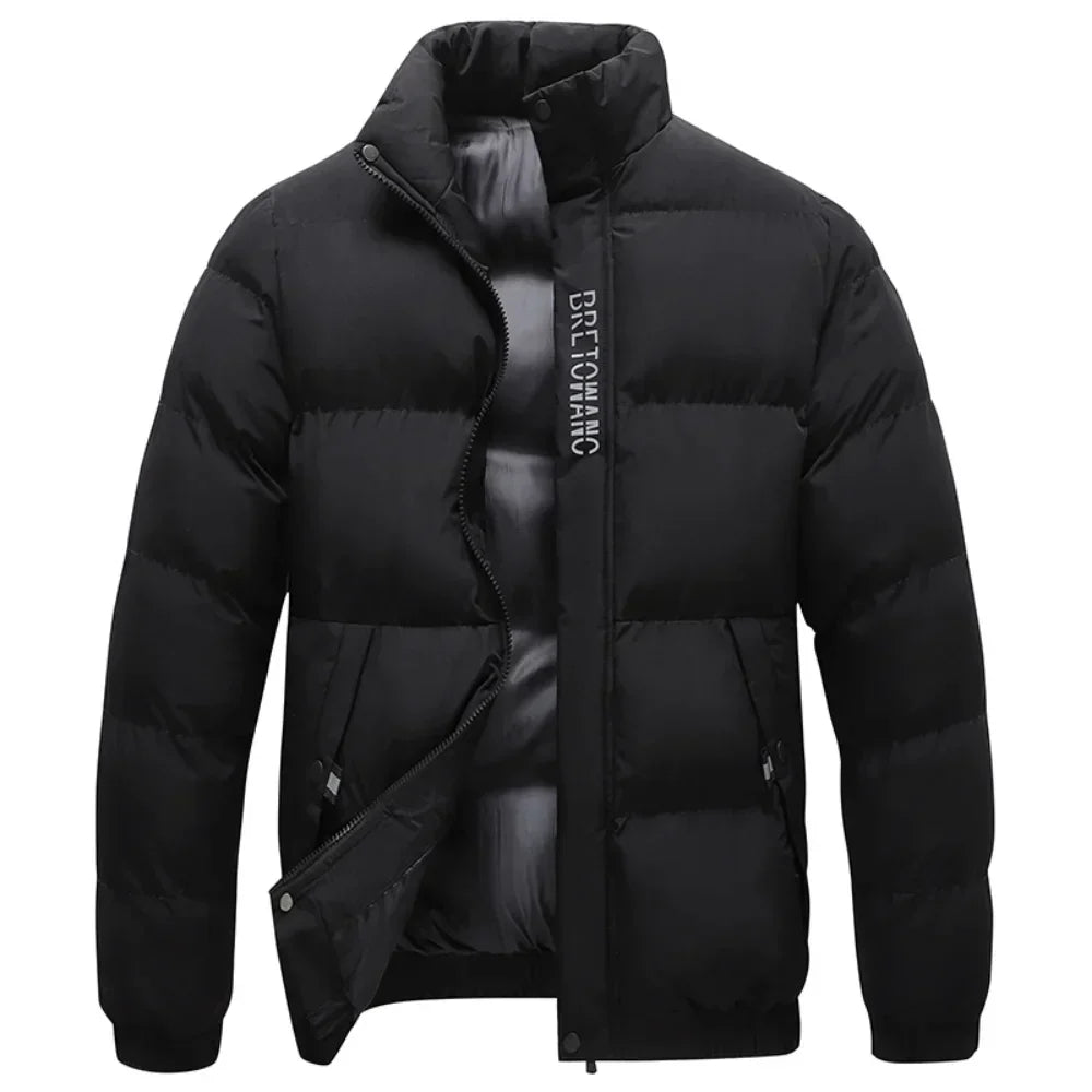 Stylish Warm Men's Winter Jacket - Arvid-Black-S-State of Style