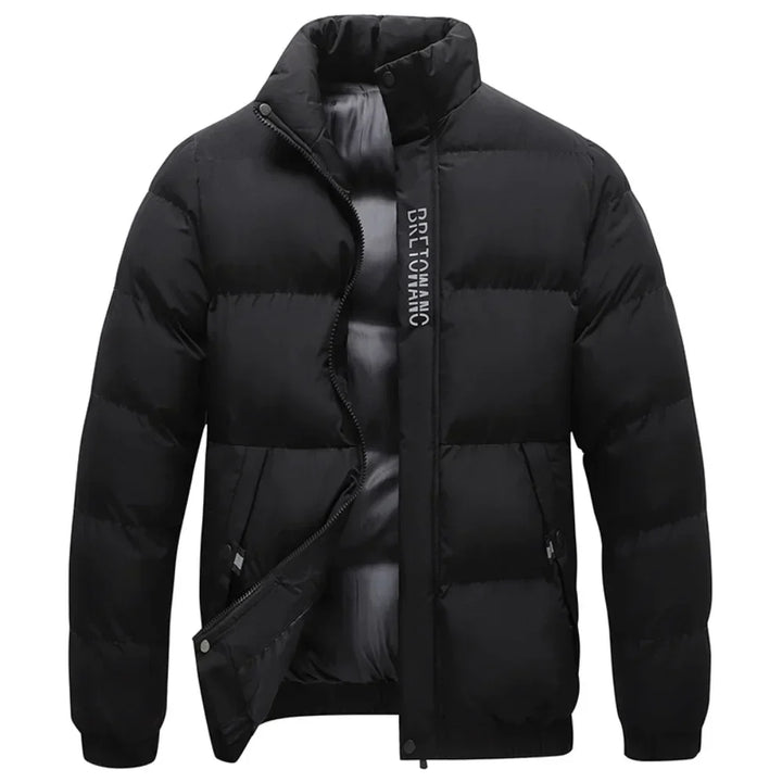 Stylish Warm Men's Winter Jacket - Arvid-Black-S-State of Style