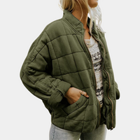 Stylish Warm Women's Coat - Mara-Green-S-State of Style
