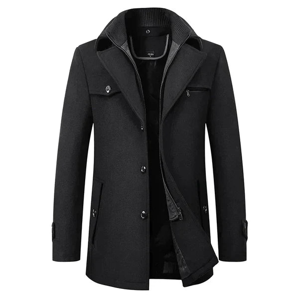 Stylish Waterproof Winter Jacket - Dario-Black-S-State of Style