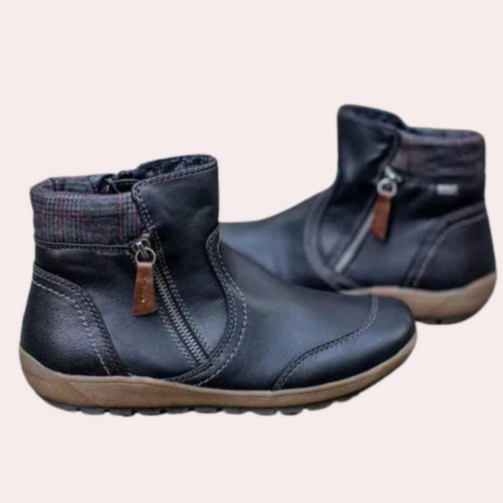 Stylish Waterproof Women's Boots - Isabeau-Black-3-State of Style