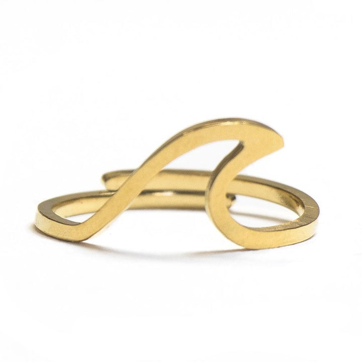 Stylish Wavy Ring - Mila-Gold-State of Style
