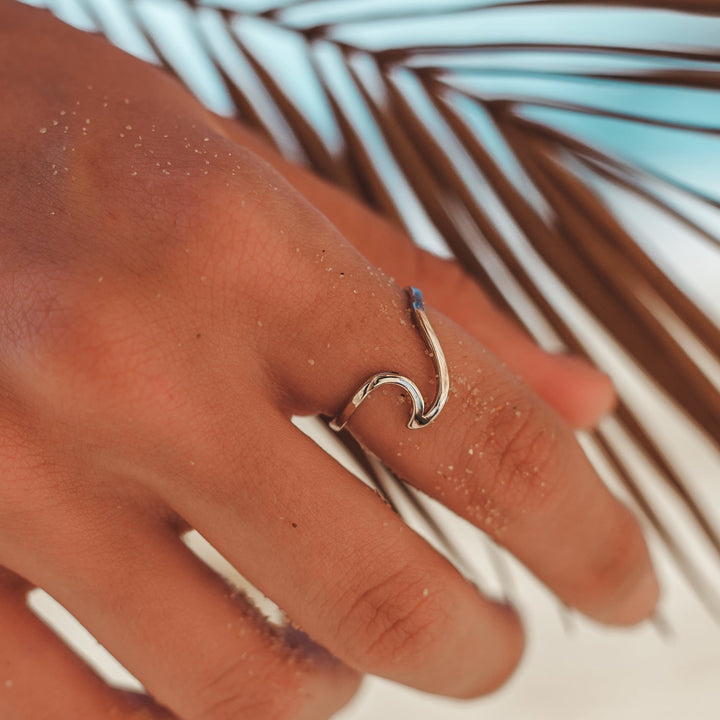 Stylish Wavy Ring - Mila-Silver-State of Style