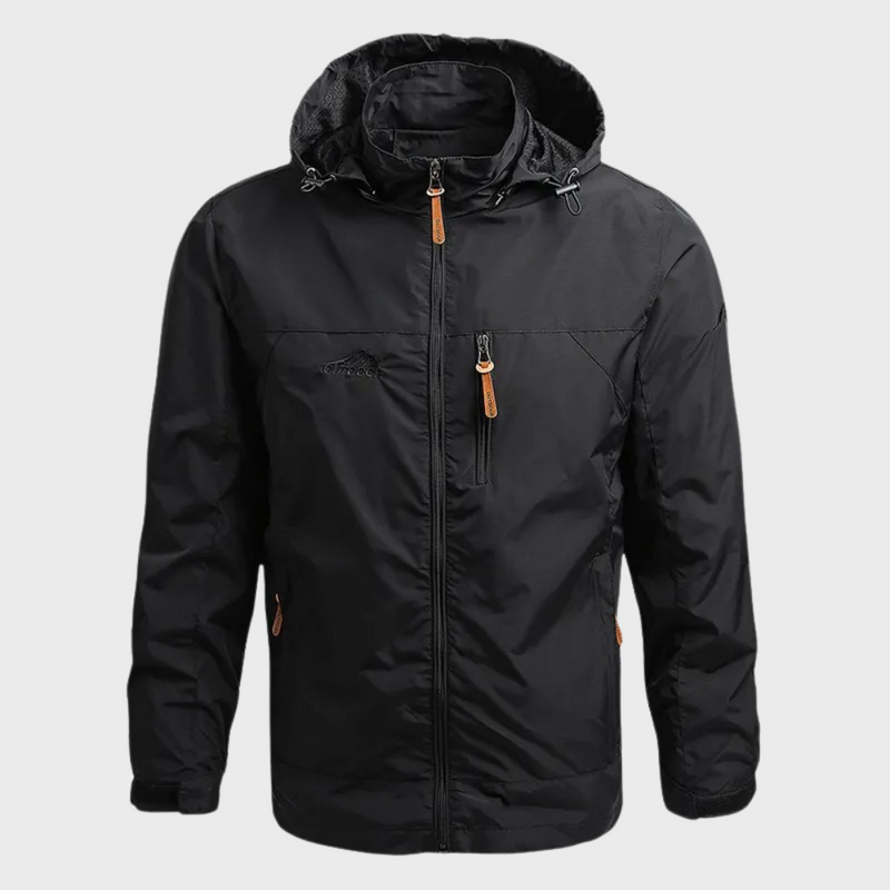Stylish Windbreaker for Men - Luca-Black-M-State of Style