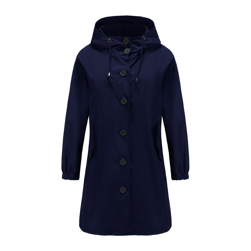 Stylish Windproof Trench Coat - Livia-Blue-S-State of Style