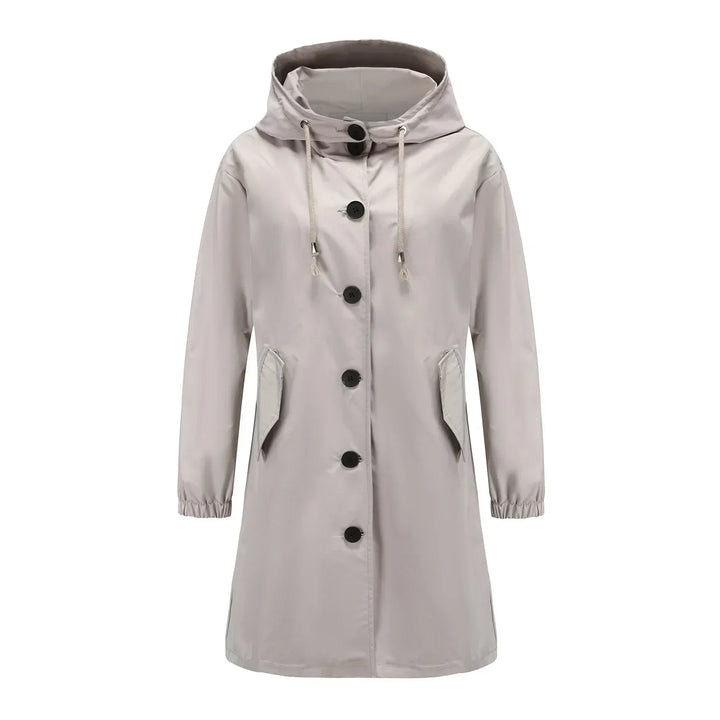 Stylish Windproof Trench Coat - Livia-Grey-S-State of Style