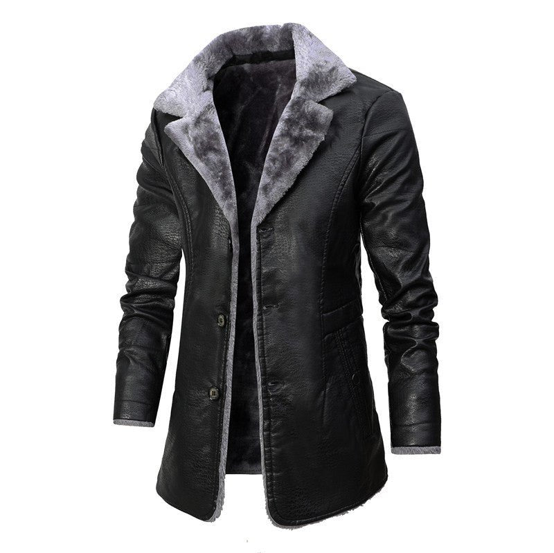 Stylish Winter Coat for Men - Lukas-Black-S-State of Style