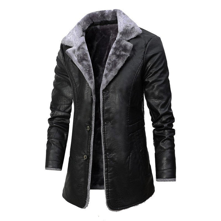 Stylish Winter Coat for Men - Lukas-Black-S-State of Style