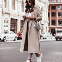 Stylish Winter Coat | Long and Warm Women's Jacket-Apricot-S-State of Style