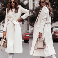 Stylish Winter Coat | Long and Warm Women's Jacket-White-S-State of Style