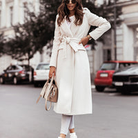 Stylish Winter Coat | Long and Warm Women's Jacket-White-S-State of Style