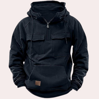 Stylish Winter Hoodie for Men - Finn-Black-S-State of Style