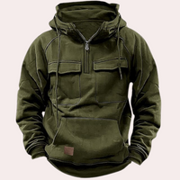 Stylish Winter Hoodie for Men - Finn-Dark Green-S-State of Style