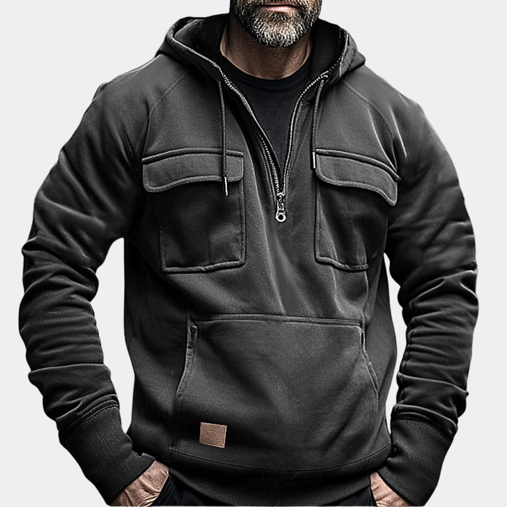 Stylish Winter Hoodie for Men - Finn-Khaki-S-State of Style