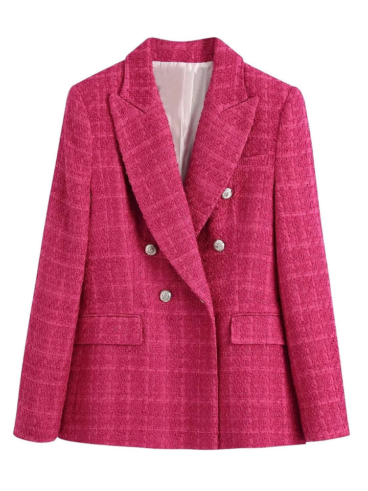 Stylish Women's Blazer | Femke's Jacket-Red Rose-XS-State of Style