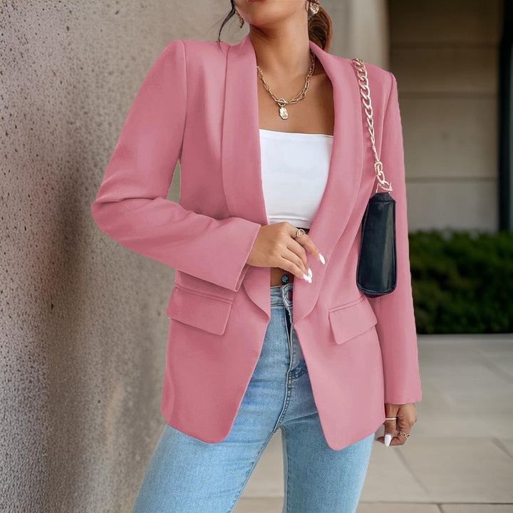 Stylish Women's Blazer in Polyester-Cotton - SophieBlaze-Light Pink-S-State of Style