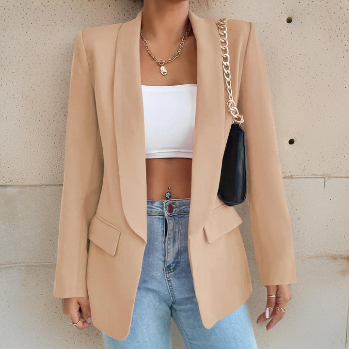 Stylish Women's Blazer in Polyester-Cotton - SophieBlaze-Red-S-State of Style