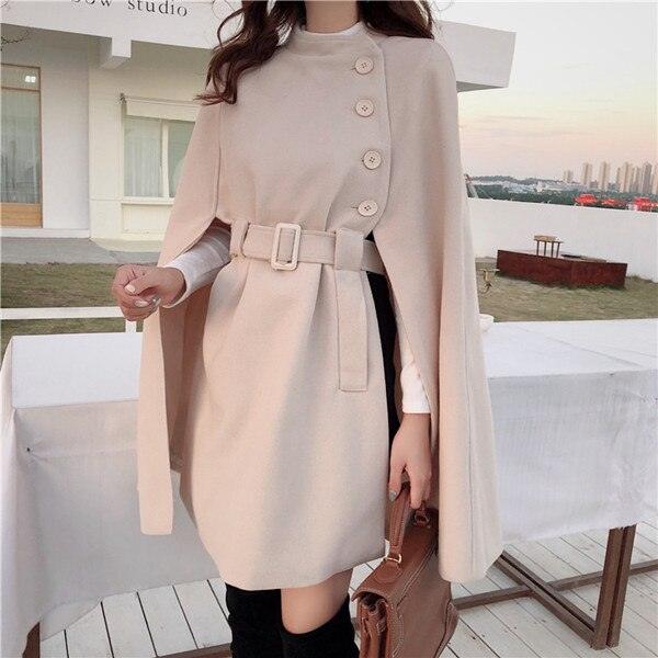 Stylish Women’s Cape Jacket | Alisha’s Jacket-Khaki-One Size-State of Style