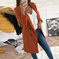 Stylish Women's Coat - Mila-Dark Orange-S-State of Style