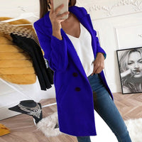Stylish Women's Coat - Mila-Navy Blue-S-State of Style