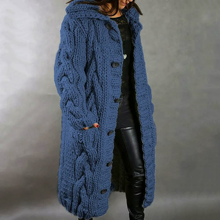 STYLISH WOMEN'S COAT WITH MODERN DESIGN-Blue-S-State of Style