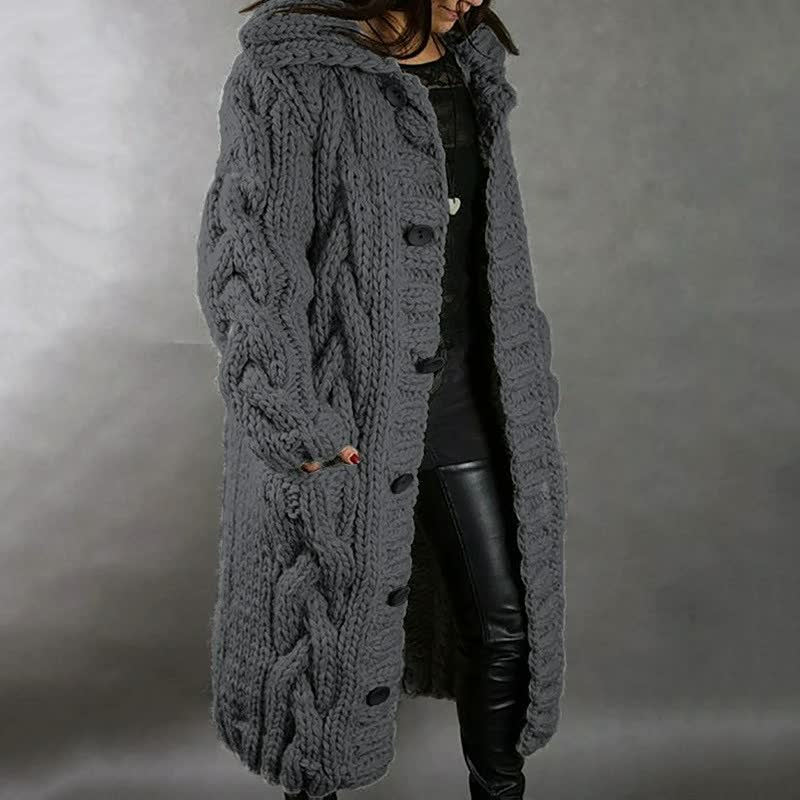 STYLISH WOMEN'S COAT WITH MODERN DESIGN-Dark Gray-S-State of Style