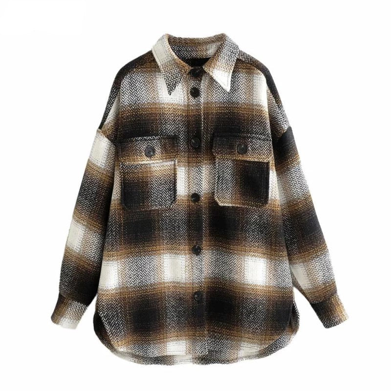 Stylish Women's Denim Jacket | Casual & Comfortable-Dark Brown-S-State of Style