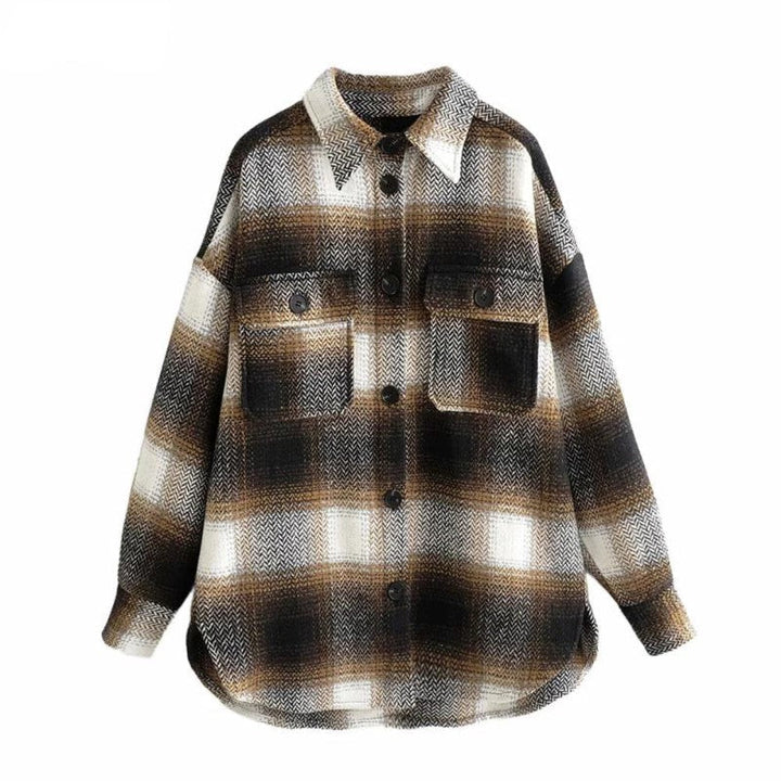 Stylish Women's Denim Jacket | Casual & Comfortable-Dark Brown-S-State of Style