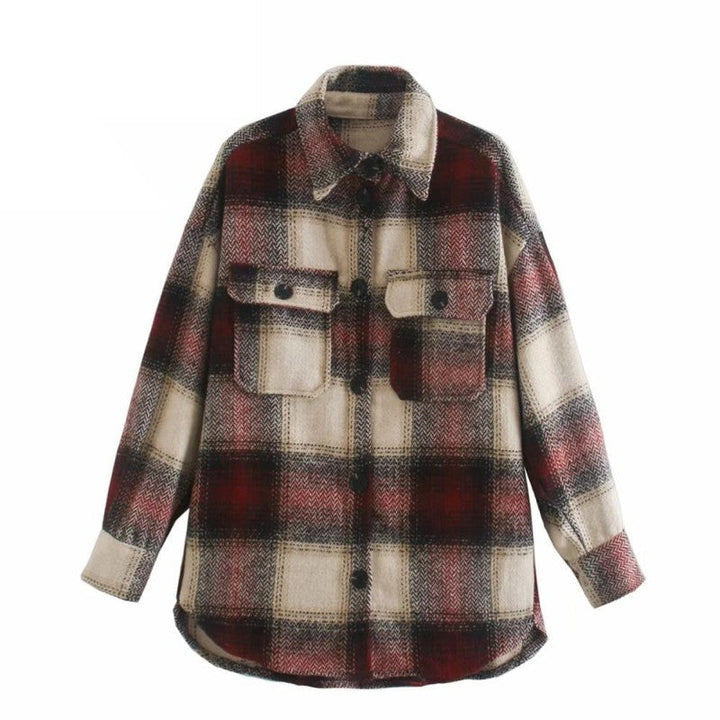 Stylish Women's Denim Jacket | Casual & Comfortable-Wine Red-S-State of Style
