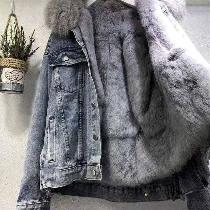 Stylish Women's Denim Jacket | Comfortable and Trendy-Light Blue-S-State of Style