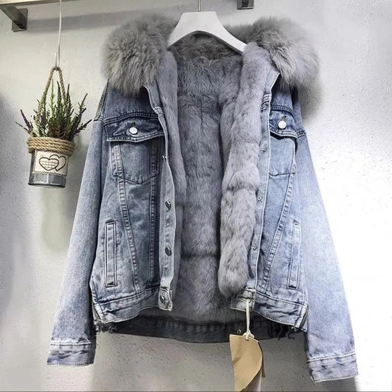 Stylish Women's Denim Jacket | Comfortable and Trendy-Light Blue-S-State of Style
