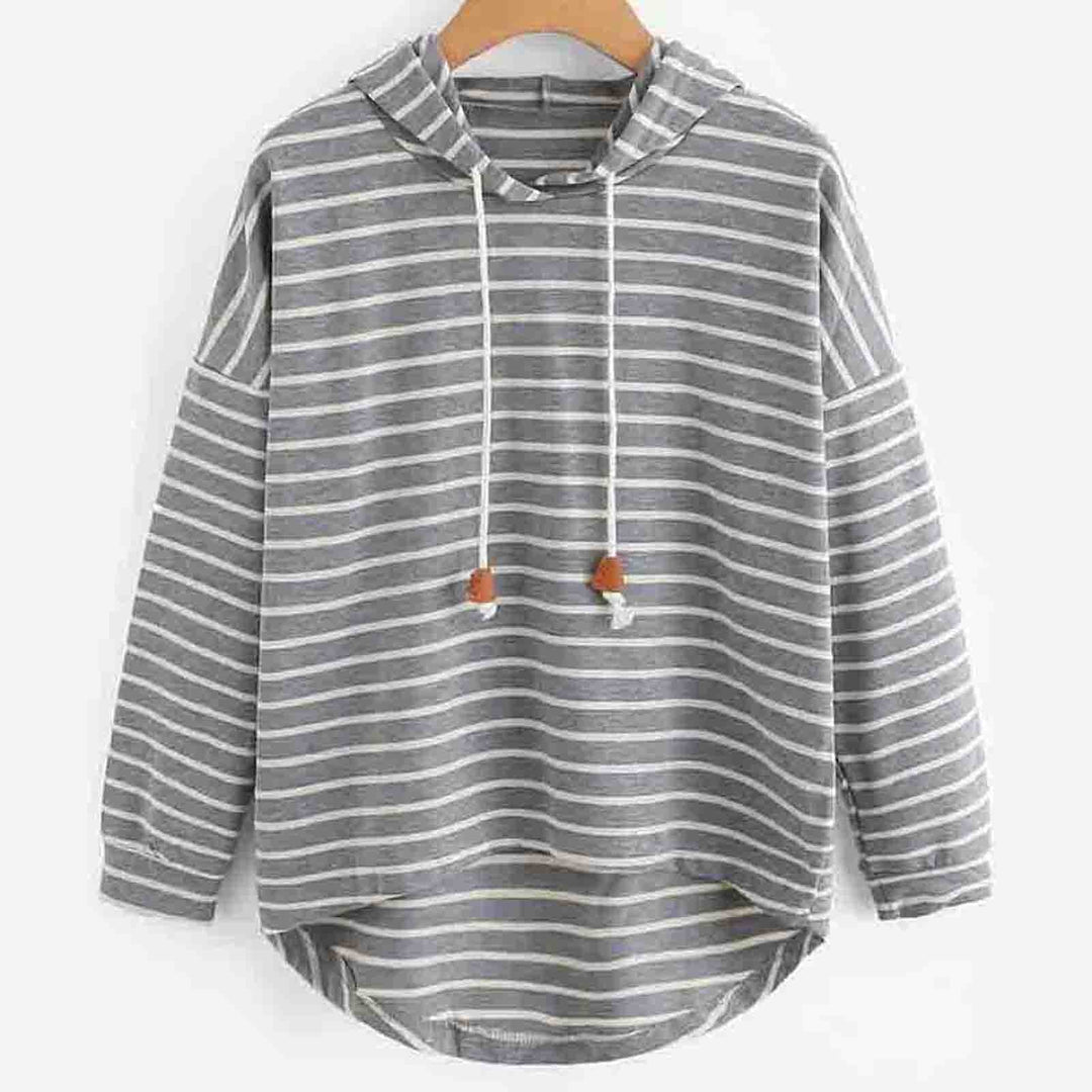 Stylish Women's Hoodie - Liana-Grey-S-State of Style