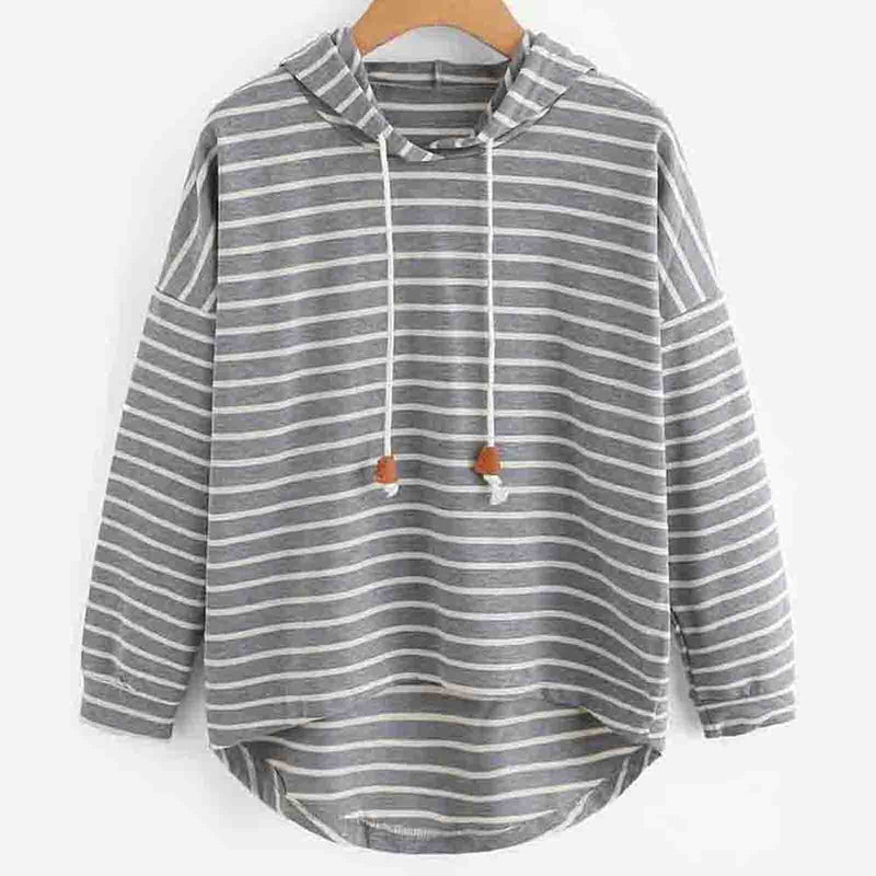 Stylish Women's Hoodie - Liana-Grey-S-State of Style