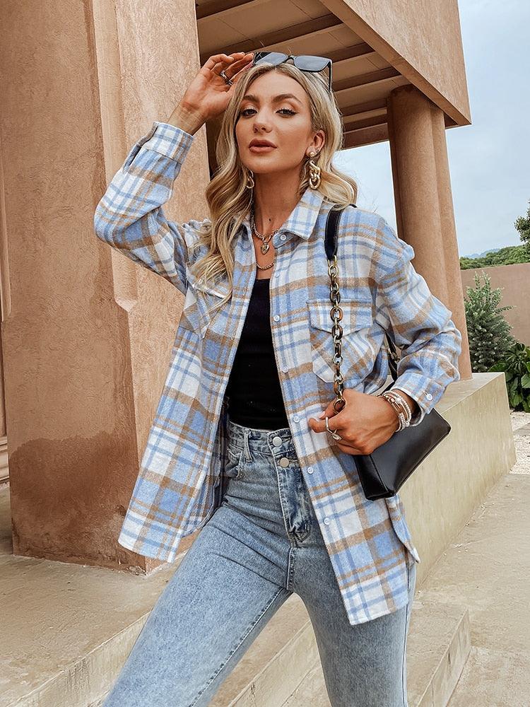 Stylish Women's Jacket | Comfortable and Versatile Outerwear-Blue-S-State of Style