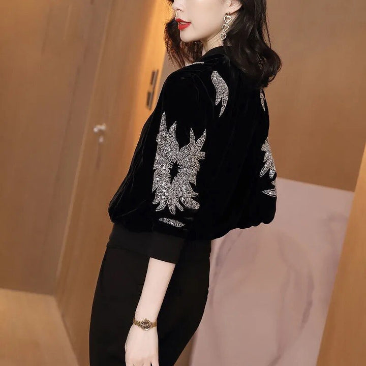 Stylish Women's Knitted Cardigan with Zipper | Warm & Trendy-Black-M-State of Style