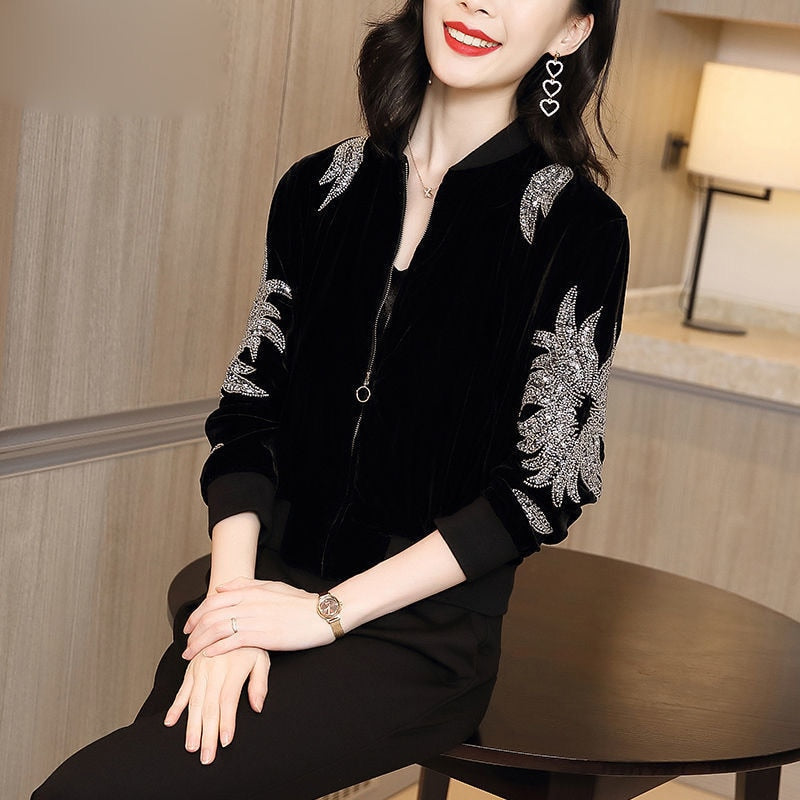 Stylish Women's Knitted Cardigan with Zipper | Warm & Trendy-Black-M-State of Style
