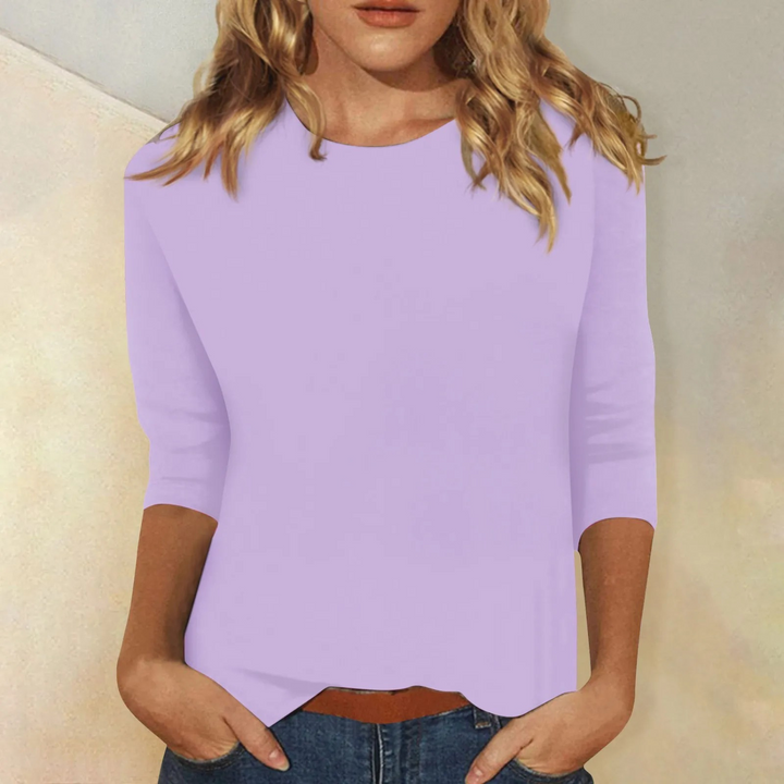 Stylish Women's Long Sleeve Shirt - Ava-Purple-S-State of Style