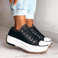 Stylish Women's Platform Sneakers – Arlette-Black-5-State of Style