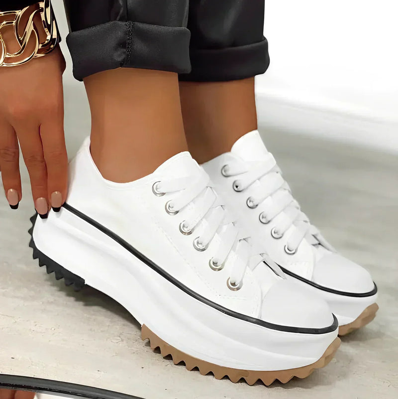 Stylish Women's Platform Sneakers – Arlette-White-5-State of Style